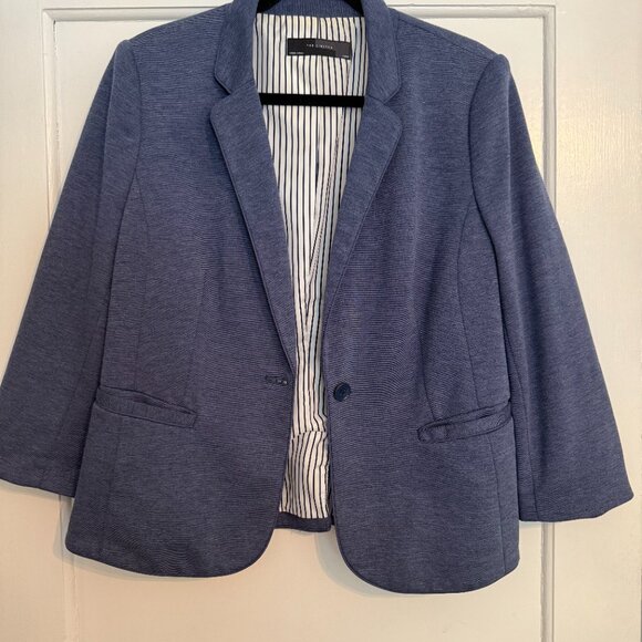 The Limited Women's Blazer, Blue & White - Picture 2 of 10
